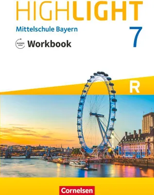 Produktbild von Highlight 7. Jahrgangsstufe - Mittelschule Bayern - Workbook mit Audios online. Für R-Klassen