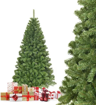 GOPLUS Künstlicher Weihnachtsbaum 180cm - Dichter PVC-Tannenbaum Mit Metallständer | Schnellaufbau