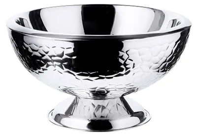 Champagnerkühler Capri Ø 43 cm, H 24 cm, Edelstahl, gemustert