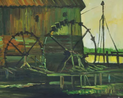 Obrázok produktu pre Vincent Van Gogh Kunstdruck Bild - Wassermühle In Gennep, 1884 (40 x 50 cm)