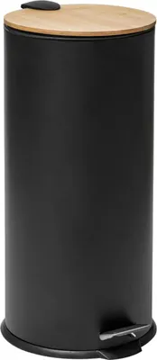 Produktbild von Mülleimer schwarz, 30 L, Metall