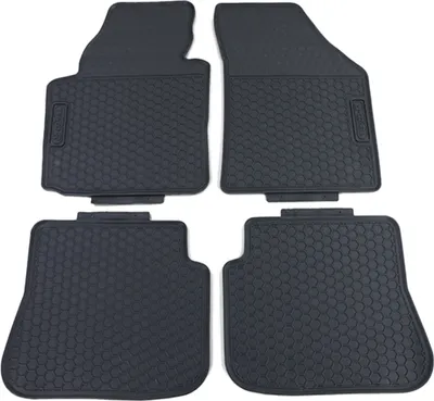 Produktbild von Premium Gummi Fußmatten Set 4-teilig Schwarz für VW Caddy ab 15