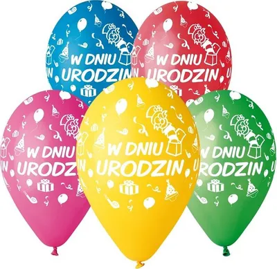 Produktbild von Premium Geburtstagsballons 12"/5 Stück