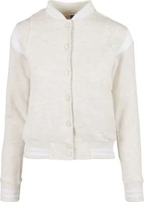 Produktbild von Urban Classics Ladies - INSET College Sweat Jacke grau - XL