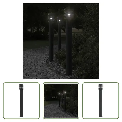 Obrázok produktu pre The Living Store Cesta light black 110 cm nerezová oceľ