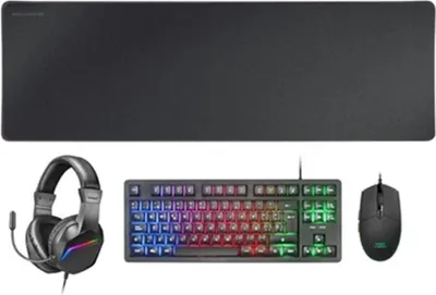 Produktbild von Mars Gaming MCP-RGB3, Kabelgebunden, USB, Membran Key Switch, QWERTY, RGB-LED, Schwarz