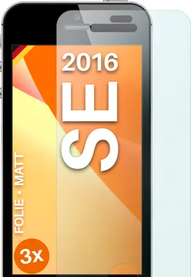 A product image for screen protectors for an Apple iPhone SE (2016).