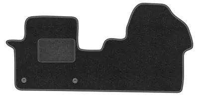 Image de Tapis de sol en moquette pour Peugeot Traveller 2016- (van) – jeu 4 pièces, gris graphite, sur mesure – Wielganizator LUX