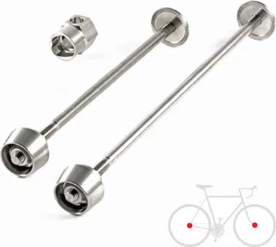 Produktbild von Pitlock Set 03, Vorderrad/Hinterrad, PITLOCK, silber