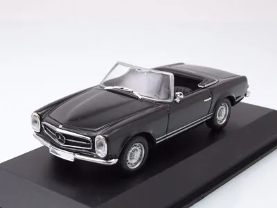 Produktbild von Mercedes 230 SL Cabrio Pagode (W113) 1965 dunkelgrau Modellauto 1:43 Maxichamps