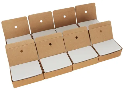 Blanko Papierkarten 800 Stück, 8,9 x 5,4 cm, Kraftpapier, DIY
