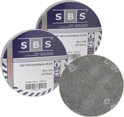 Produktbild von 50 Blatt Klett Gitterleinen Schleifgitter 225mm Korn 100, 150