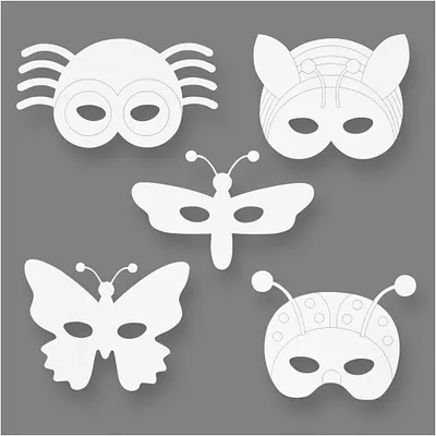Produktbild von Creativ Company 95215, Kind, Halbgesichtsmaske, Insekt, 16 Stück(e)