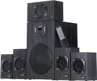 Produktbild von Genius głośniki SW-HF 5.1 4500 v2, 5.1, 125W, czarne, zdalne sterowanie, kino domowe, 3,5 mm jack, 40Hz20kHz
