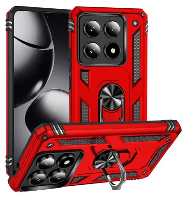 Produktbild von Armor Shield Handyhülle für Xiaomi 14T Hülle Ultra Hybrid Case Handy Schutzhülle, Rot