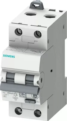 Image de Siemens Interrupteur FI/LS 2P 2TE, 16A 5SU1326-6FP16 (5SU13266FP16)