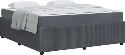 Produktbild von vidaXL Bettrahmen Dunkelgrau 180 x 200 cm Stoff