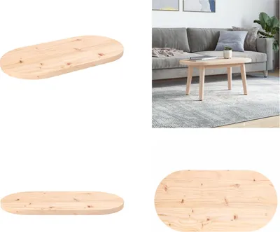 Obrázok produktu pre vidaXL Stolová doska 80x40x2,5 cm z borovicového masívu oválna - Stolová doska - Stolové dosky - Drevená stolová doska - Stolová doska z masívu
