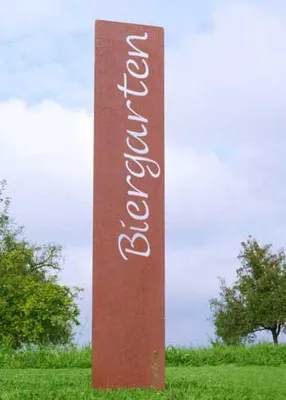 Produktbild von Gartenstele "Biergarten" 120 cm hoch, Gartenstecker, Gartendekoration