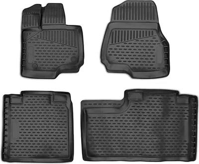 Image de 2015-2018 Ford F150 Tapis de sol TPE noir 4 pcs