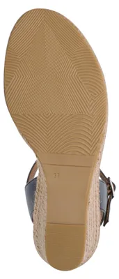 Produktbild von Tamaris Damen Sandalette mit Keilabsatz und Tweed-Optik 1-28376-46, Größe:40 EU, Farbe:Blau