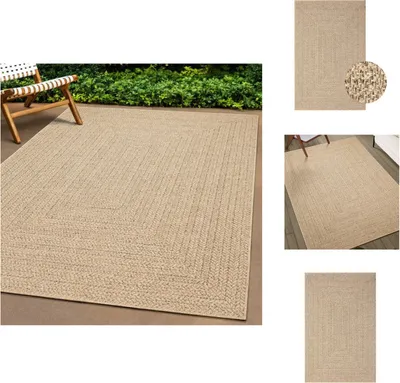Produktbild von vidaXL Teppich 200x290 cm Jute-Optik Innen und Außen - Teppiche
