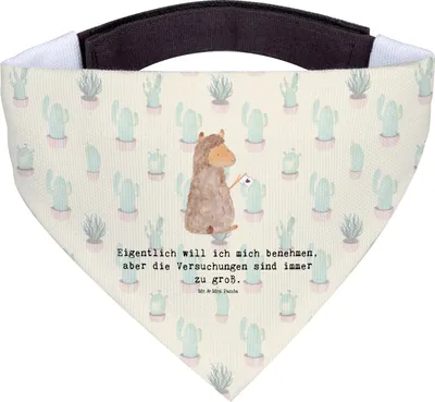 Produktbild von Mr. & Mrs. Panda Hundehalstuch Alpaka Fahne - Kaktus Grün - Geschenk, Lama, Halstuch, Hunde, Hund, Liebe, Für, Alpakas, Hundetuch, Lamas