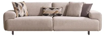 Produktbild von Modernes Sofa mit eleganten Kissen im minimalistischen Design