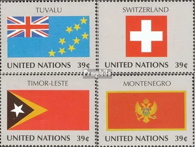 Produktbild von Briefmarken UNO - New York 2007 Mi 1041-1044 (kompl.Ausg.) postfrisch Flaggen