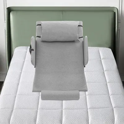 Image de Support lombaire électrique - Réglable de 2 à 80 degrés - 50 watts - Coussin gris