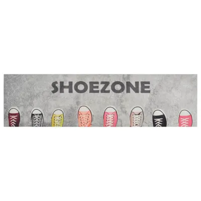 Produktbild von vidaXL Küchenteppich Waschbar Shoezone 45x150 cm Samt