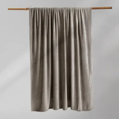 Produktbild von Kuscheldecke Tagesdecke Weich Wohndecke Sofadecke Decke  240 GSM Mic 150x200 cm Cappuccino