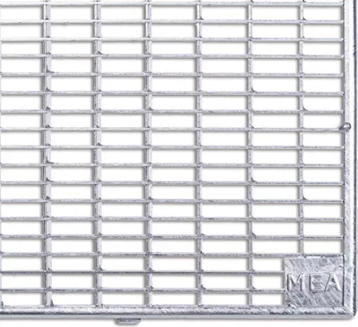 Produktbild von MEA Lichtschachtrost begehbar 125x70 cm - Maschenrost 30/10 mm