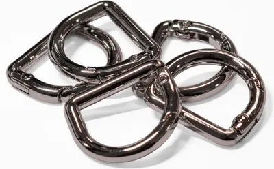 Produktbild von Karabiner D-Ring 5 Stück Metall Ringkarabiner Schlüsselring Taschenkarabiner