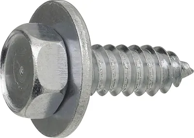 Produktbild von DIN6901 4.8x13 verzinkt Kombi-Sechskantblechschraube (ISO1479) mit U-Scheibe
