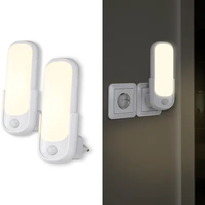 Produktbild von LED Orientierungsleuchte mit Bewegungsmelder Induktionsladung Taschenlampe & Notlicht