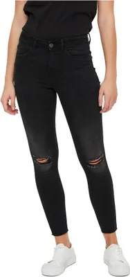 Produktbild von Noisy May Lucy Normal Waist Ankle Az088bl Jeans Schwarz 26 / 32 Frau Schwarz 26