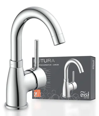 Produktbild von eisl Waschtischarmatur FUTURA, energiesparender Wasserhahn Bad in Chrom