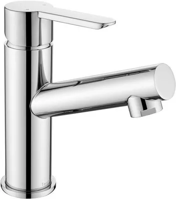 Produktbild von Waschtischarmatur mit Einhebelbedienung - Edelstahl mit Chromfinish
