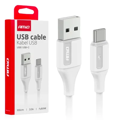 Obrázek produktu pro Nabíjecí kabel USB-A - USB-C 3A 100cm FullLINK DATA TRANSMISSION