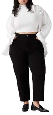Produktbild von Levi's Damen Plus Size Ribcage Straight Ankle Jeans, Black Sprout, 18 M