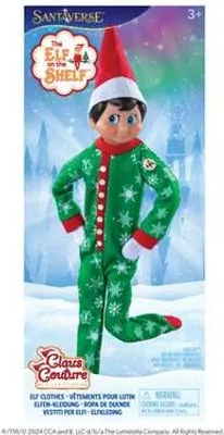 Immagine prodotto di eLF on the SHELF - Completo da elfo con fiocco di neve e pigiama da bagno