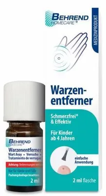 Obrázok produktu pre Behrend odstraňovač bradavíc tekutý 2 ml