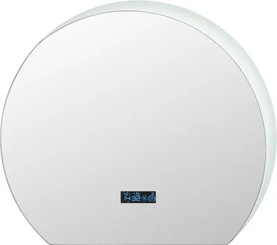 Immagine prodotto di Specchio da bagno semicircolare con luci LED a 3 colori. Specchio cosmetico dimmerabile
