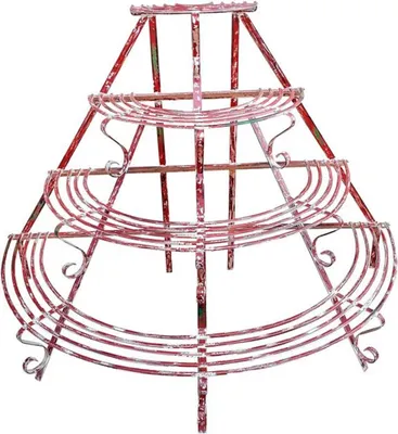 Image de Casa Padrino Art Nouveau Etagère pour plantes / Escalier pour fleurs 153 x 76 x H. 117 cm - différentes couleurs - fer forgé Décoration de jardin