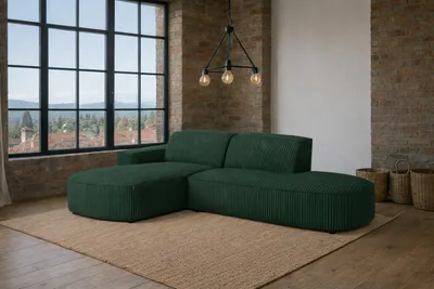 Produktbild von Kaiser Möbel Ecksofa Cursal Atelier, Stoff Poso, Grün, Links