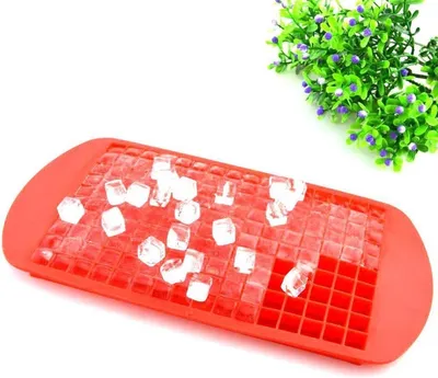 Produktbild von CHPN - Eiswürfelform - Mini-Eiswürfel - Eiswürfelform - Eiswürfel - Eiswürfel herstellen - Eisform - Silikonform - Rot