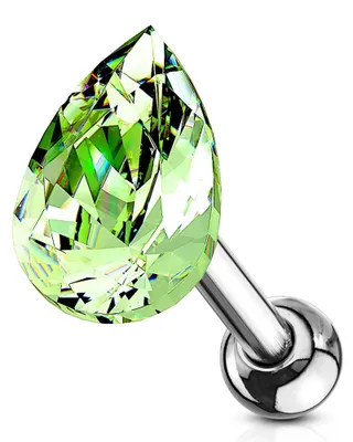 Produktbild von Helix & Tragus Ohr Piercing „Tropfen“ Green