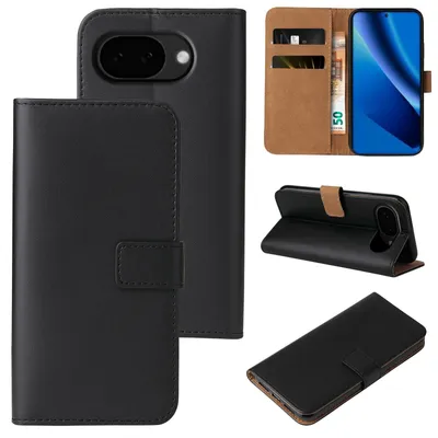 Produktbild von Handyhülle für Google Pixel 10a Klapphülle Bookcase Flip Cover Hülle Handy Tasche Etui Farbe: Schwarz