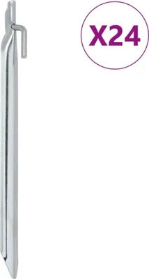 Obrázek produktu pro Stanové kolíky 24 ks ve tvaru V 25 cm Ø 20 mm pozinkovaná ocel